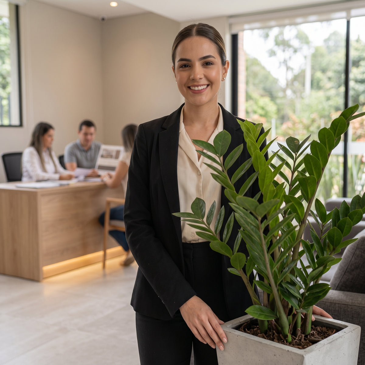 Pirámide en Concreto 20x20x60 cm — foto 4 de 5