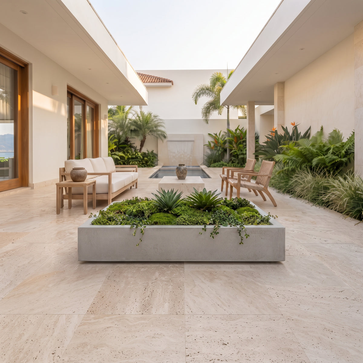 Jardinera en Concreto 110x60x20 cm