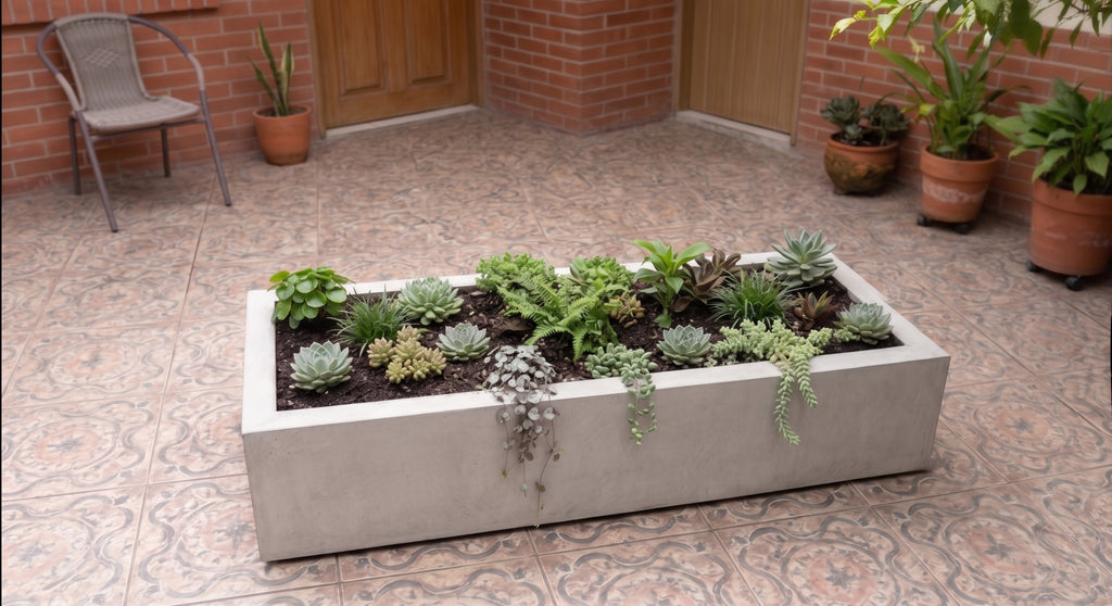 Jardinera en Concreto 100x40x20 cm — foto 4 de 5