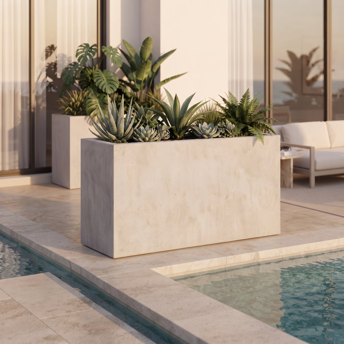 Jardinera en Concreto 110x50x100 cm