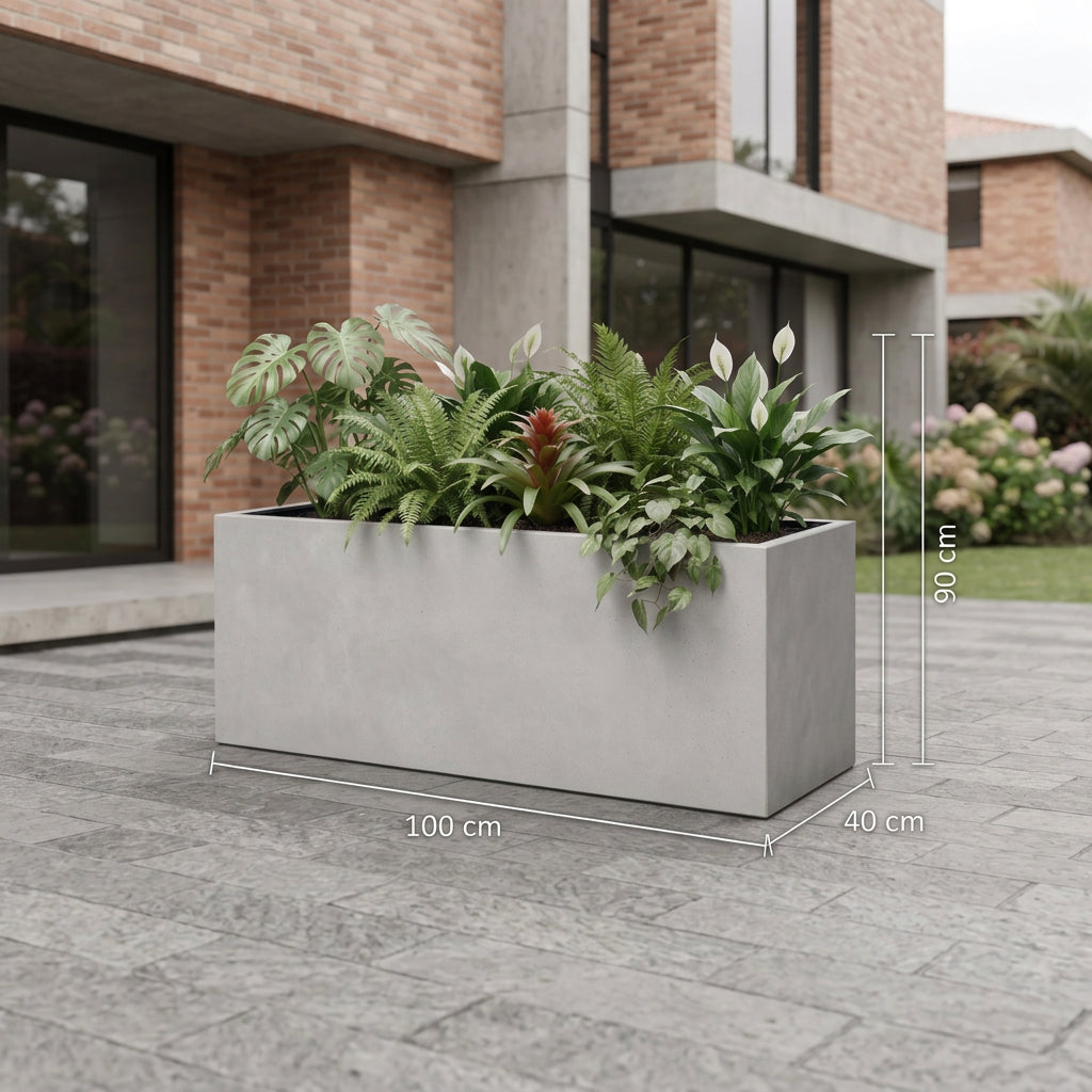 Jardinera en Concreto 100x40x90 cm — foto 5 de 5