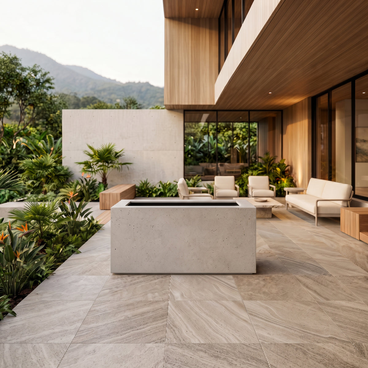 Jardinera en Concreto 110x50x50 cm