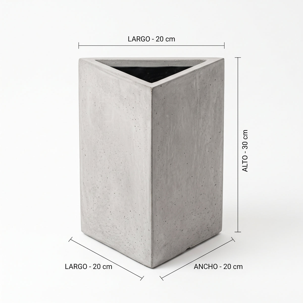 Triangular en Concreto 20x20x30 cm — foto 5 de 5