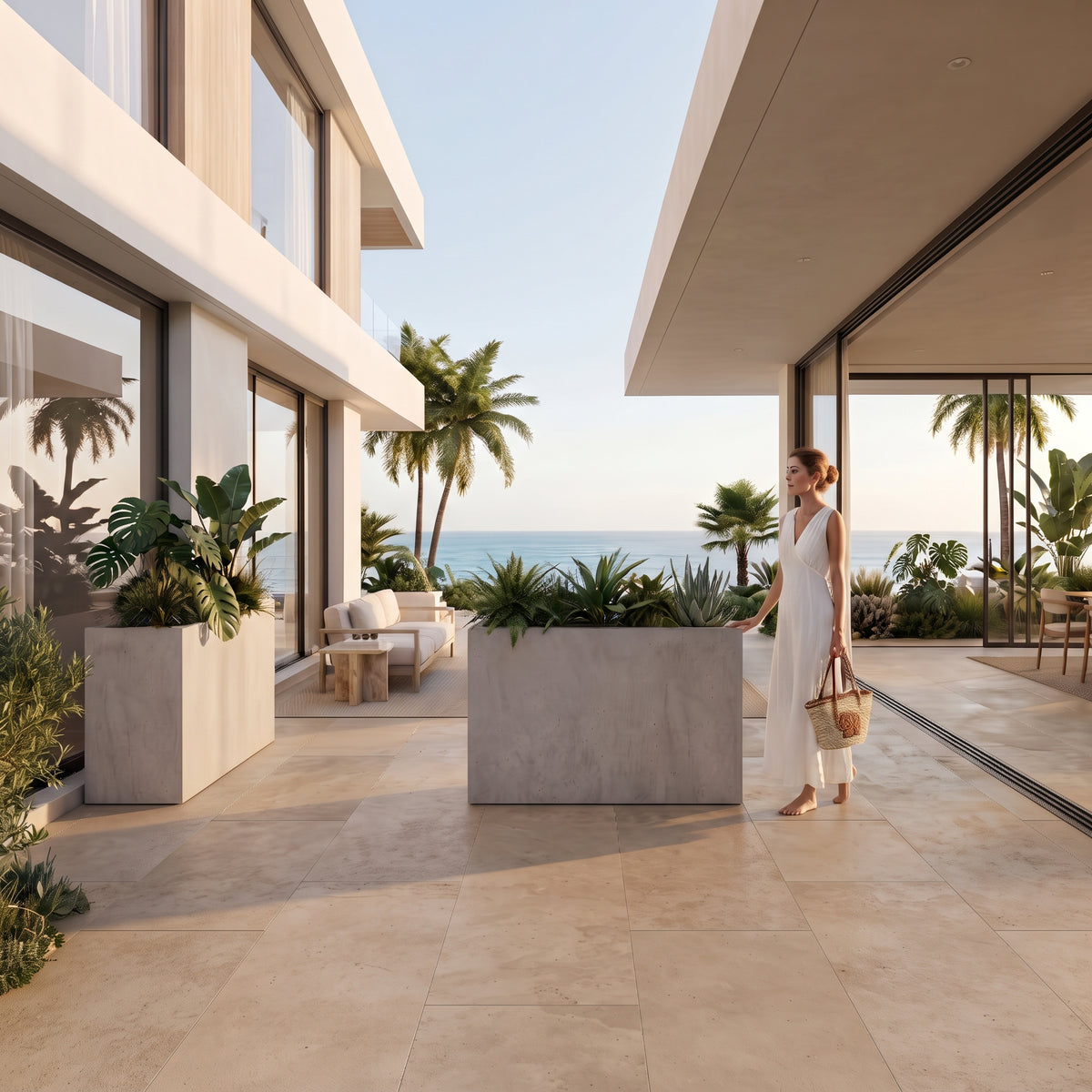Jardinera en Concreto 110x50x100 cm