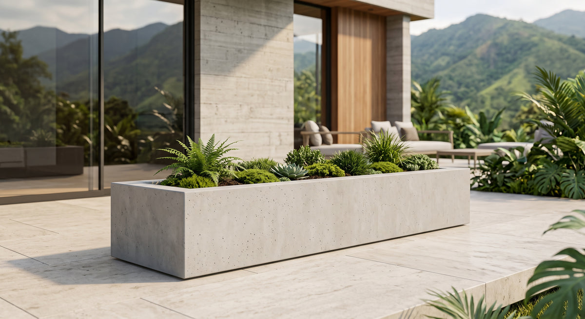 Jardinera en Concreto 110x40x20 cm