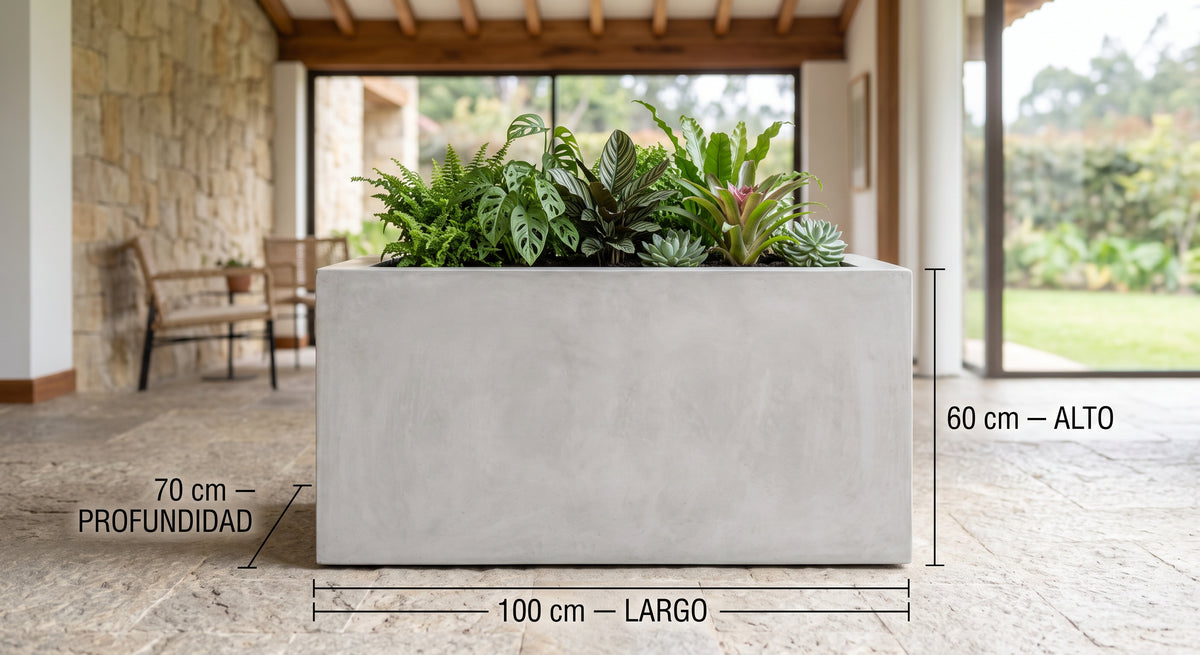 Jardinera en Concreto 100x70x60 cm — foto 5 de 5