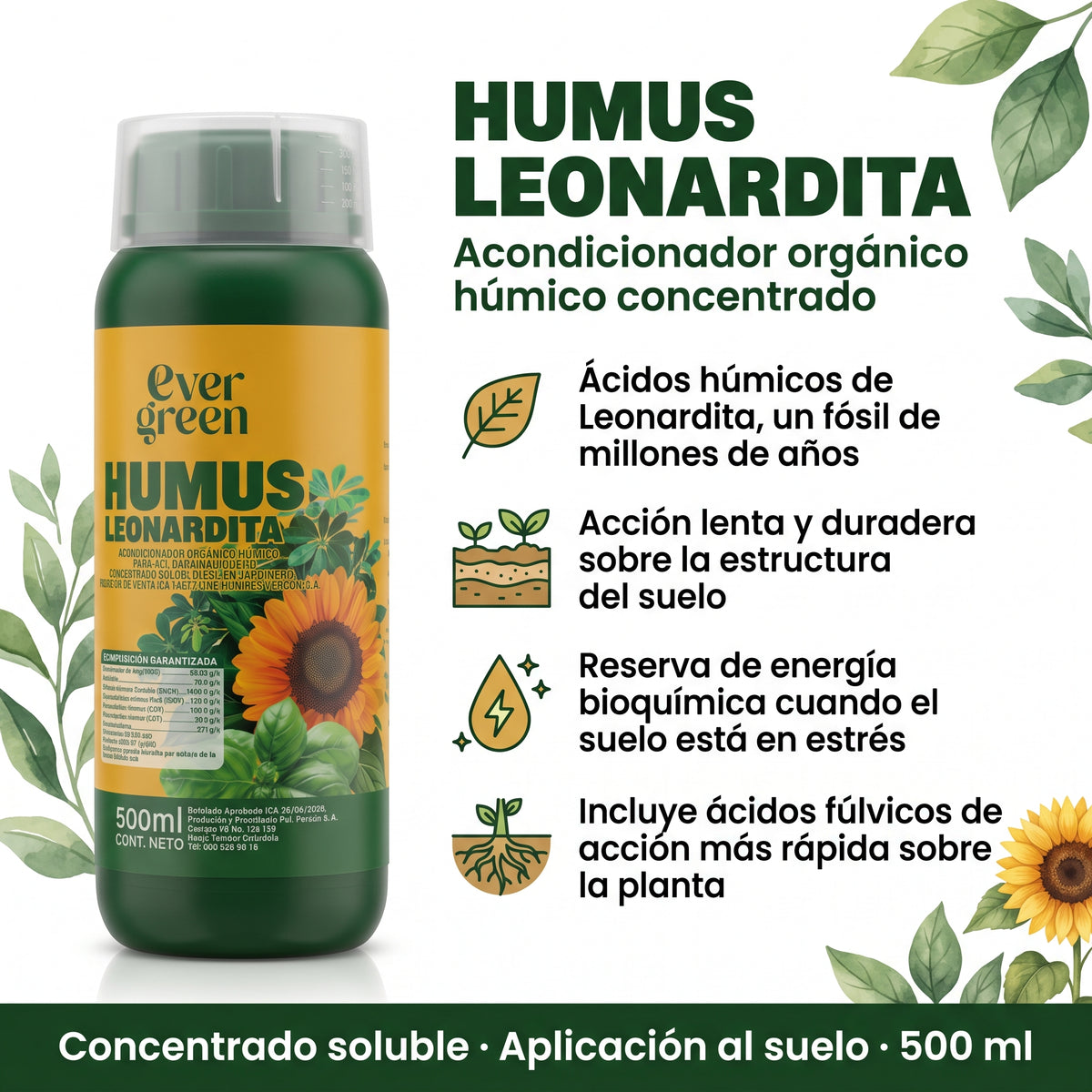 Fertilizante Evergreen Humus Leonardita