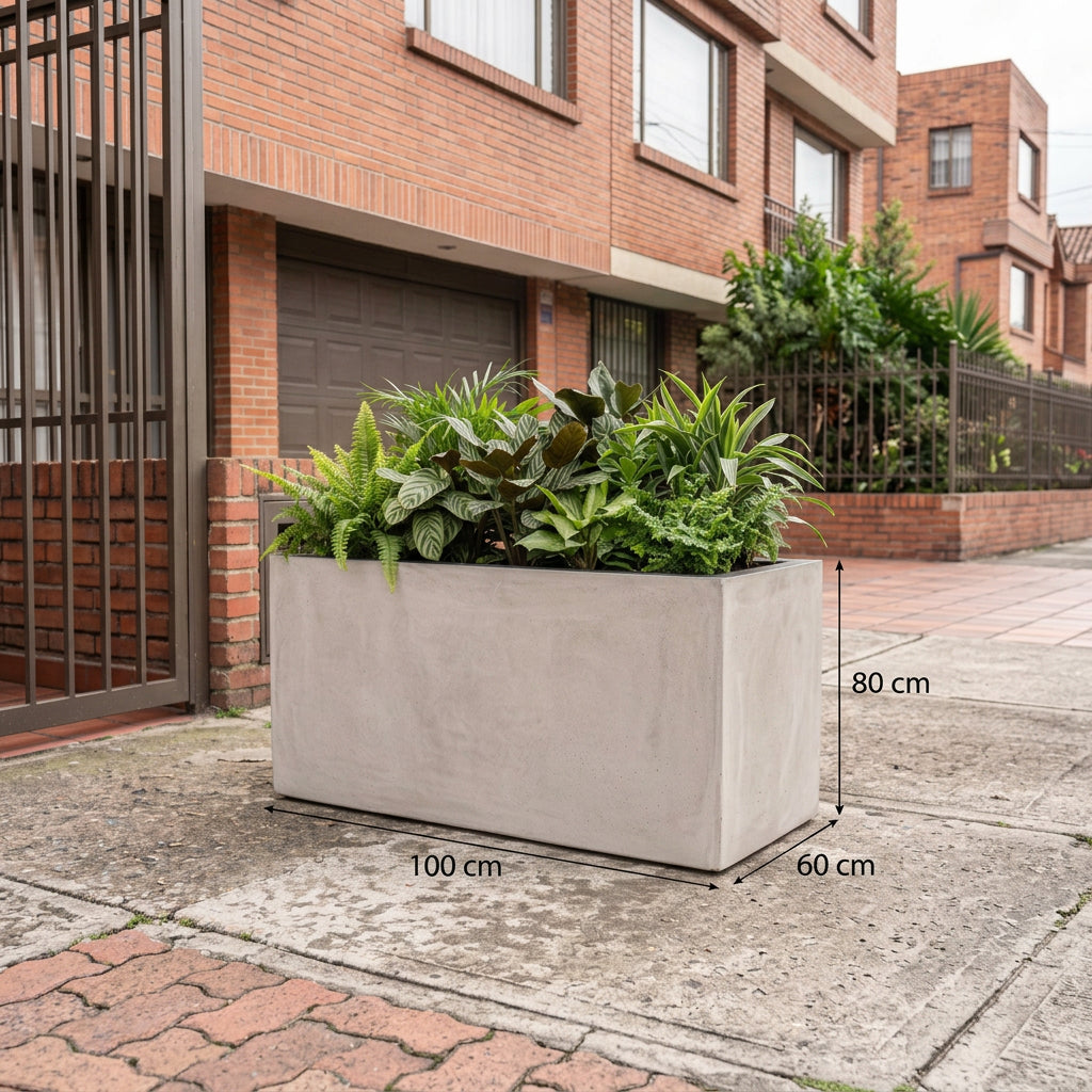 Jardinera en Concreto 100x60x80 cm — foto 5 de 5