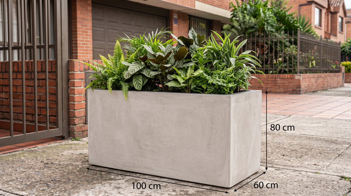 Jardinera en Concreto 100x60x80 cm — foto 5 de 5