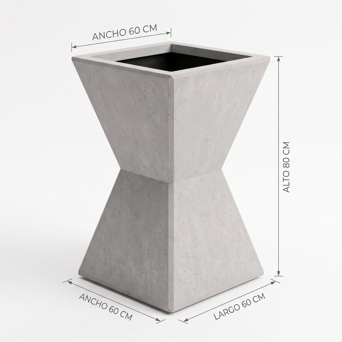 Reloj de arena en Concreto 60x60x80 cm — foto 5 de 5