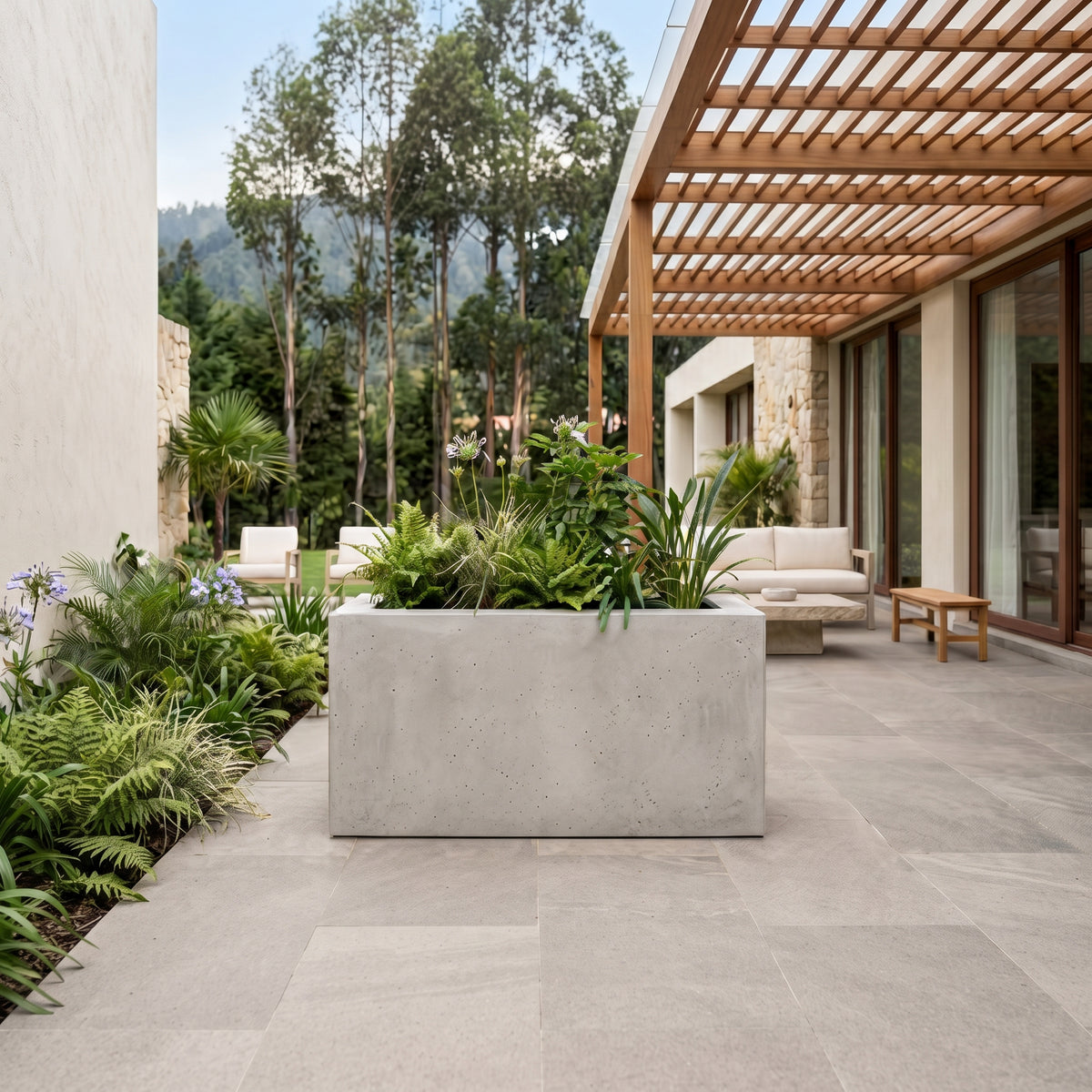 Jardinera en Concreto 110x50x60 cm