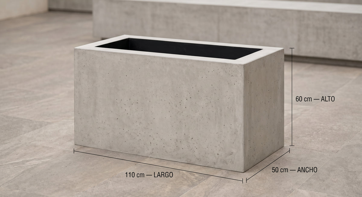 Jardinera en Concreto 110x50x60 cm — foto 5 de 5