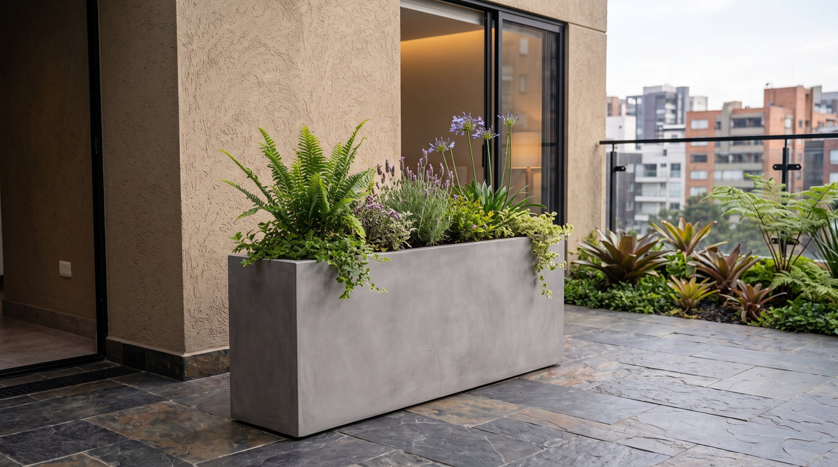 Jardinera en Concreto 100x20x60 cm