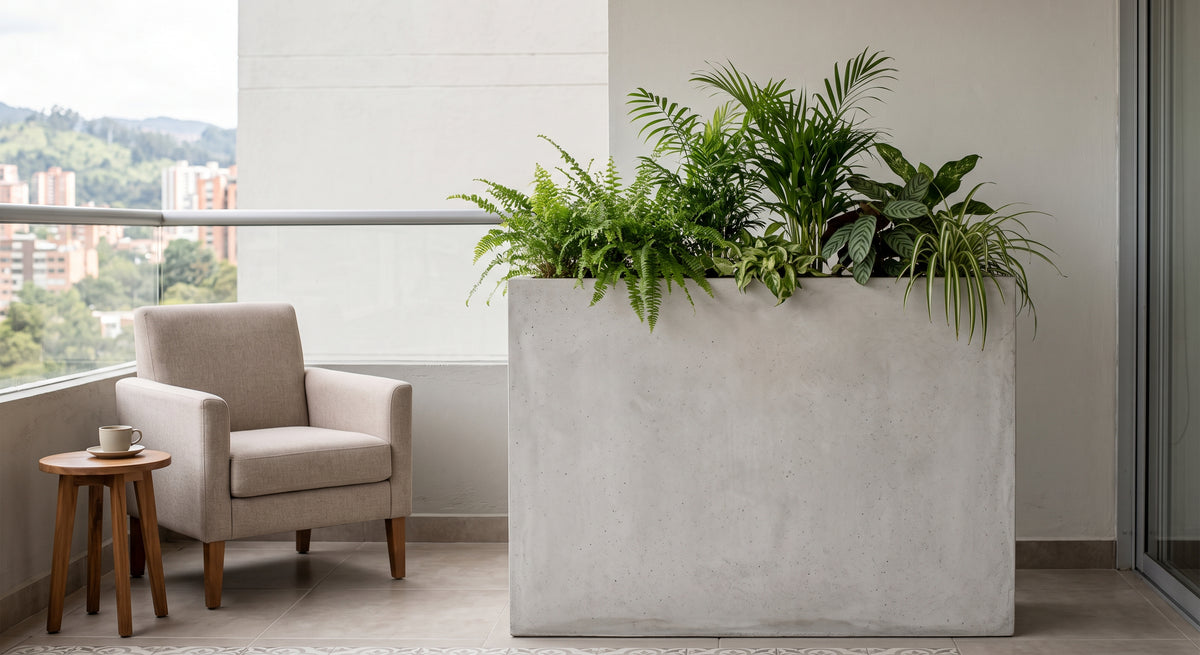 Jardinera en Concreto 110x30x110 cm