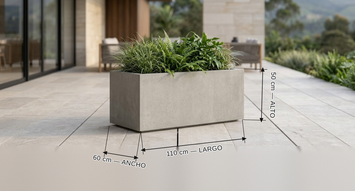 Jardinera en Concreto 110x60x50 cm — foto 5 de 5