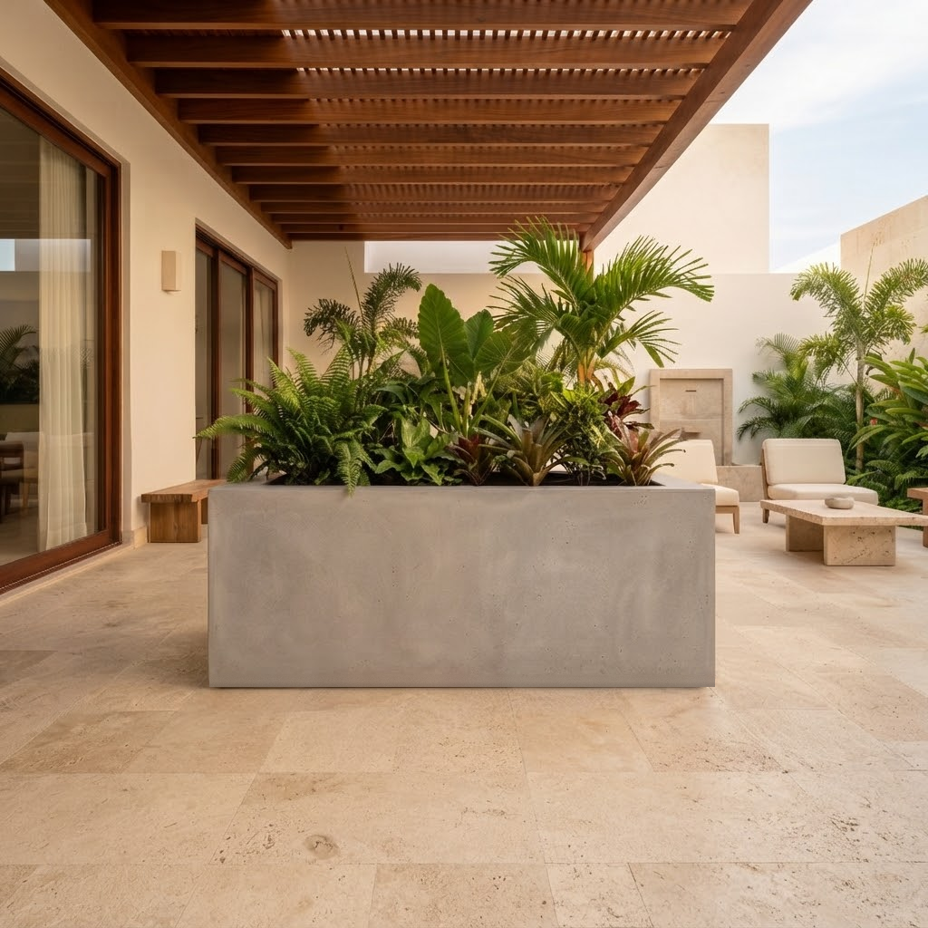 Jardinera en Concreto 110x50x40 cm