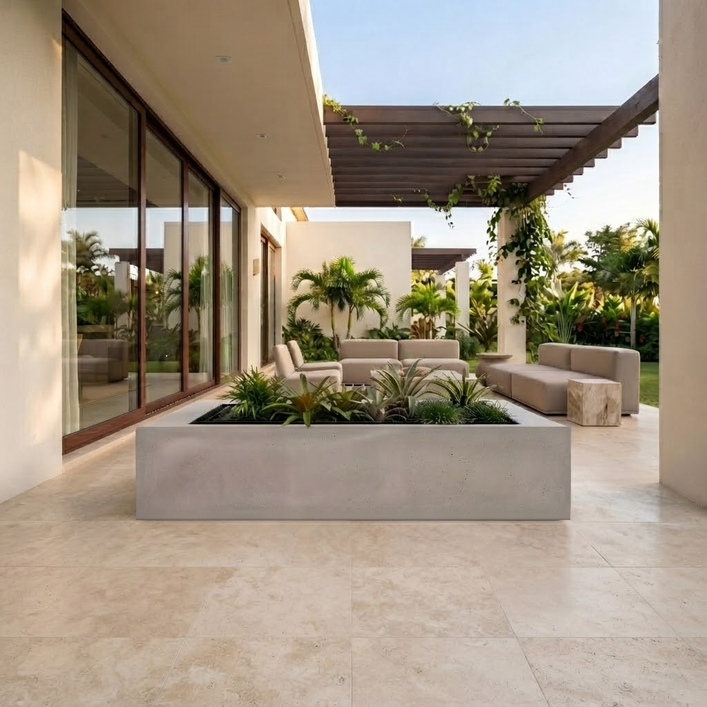 Jardinera en Concreto 110x50x20 cm