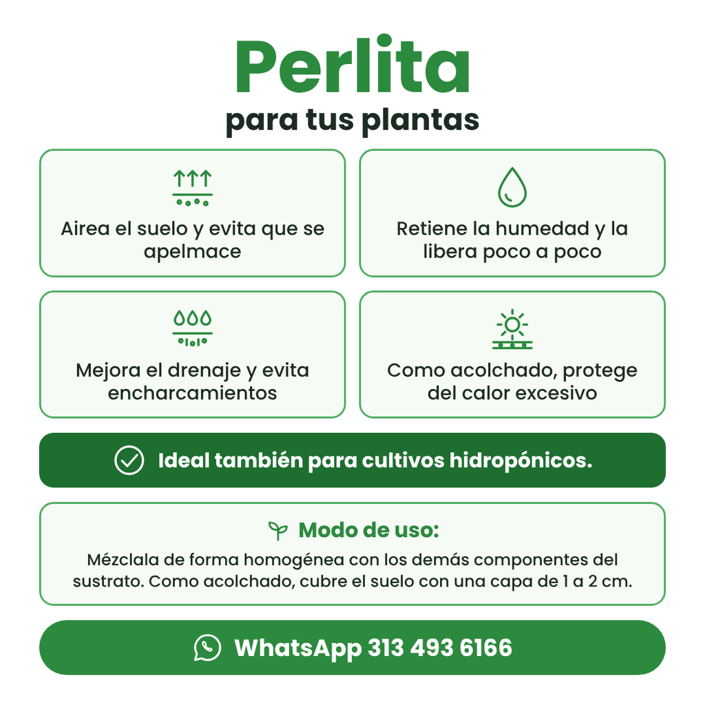 Sustrato Perlita Confiabonos