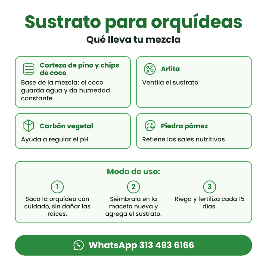 Sustrato Orquídeas Confiabonos